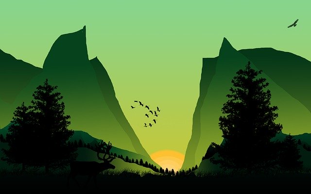 Free download Art Landscape Mountains -  free illustration to be edited with GIMP free online image editor