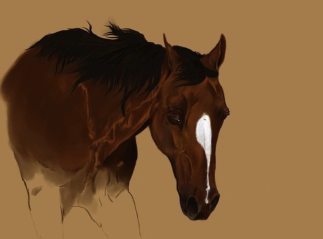 Free download Art Painting Horse Digital -  free illustration to be edited with GIMP free online image editor