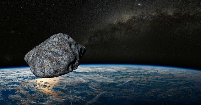 Muat turun percuma Planet Tanah Asteroid - ilustrasi percuma untuk diedit dengan editor imej dalam talian percuma GIMP