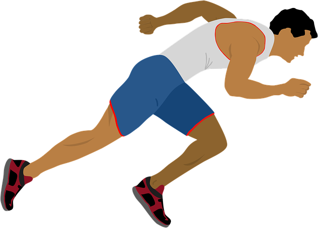 Free download Athlete Running Motion -  free illustration to be edited with GIMP free online image editor
