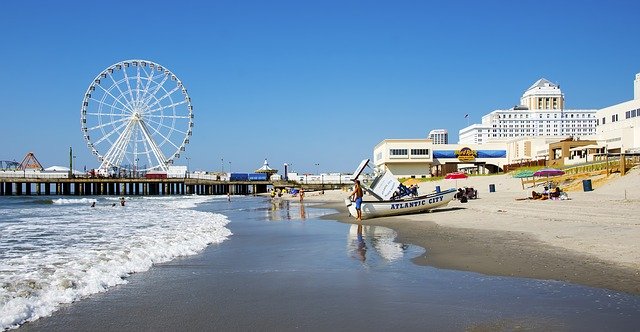 Free download Atlantic City Beach Ocean -  free photo or picture to be edited with GIMP online image editor