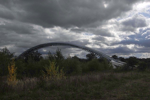 Free download Atmosphere Pipe Bridge Clouds -  free photo or picture to be edited with GIMP online image editor