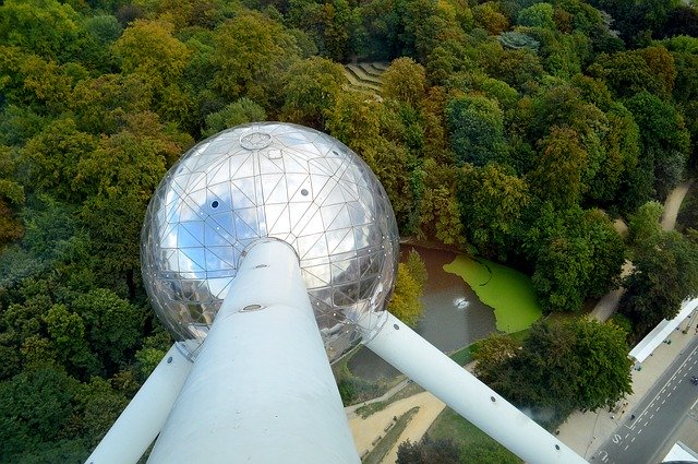 Free download Atomium Brussels Belgium -  free photo or picture to be edited with GIMP online image editor