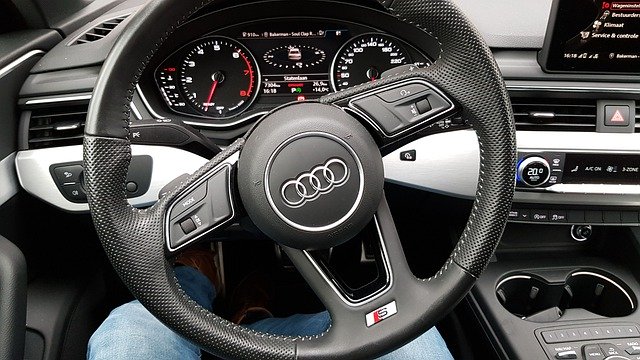 Free download Audi Interior Steering Wheel -  free photo or picture to be edited with GIMP online image editor