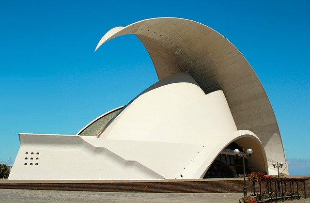 Free download Auditorium Tenerife Building -  free photo or picture to be edited with GIMP online image editor