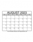 Free download August 2023 Calendars Microsoft Word, Excel or Powerpoint template free to be edited with LibreOffice online or OpenOffice Desktop online