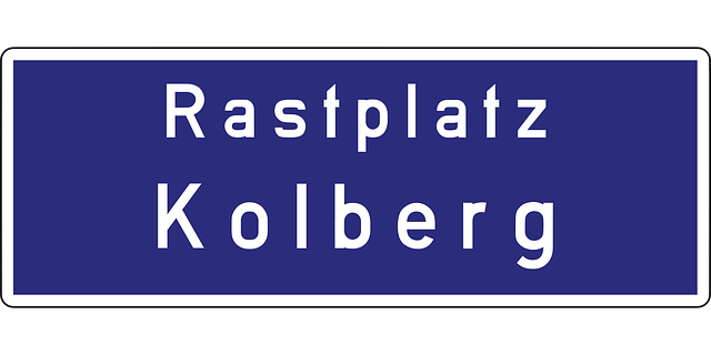 Free download Autobahn Kolberg Road Sign Rest - Free vector graphic on Pixabay free illustration to be edited with GIMP free online image editor