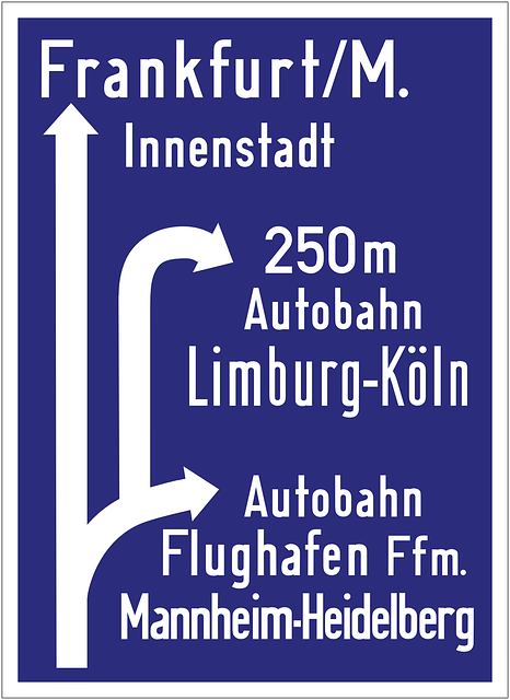 Free download Autobahn Road Sign Directions - Free vector graphic on Pixabay free illustration to be edited with GIMP free online image editor