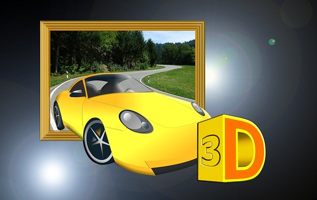 Free download Auto Road 3D Three -  free illustration to be edited with GIMP free online image editor