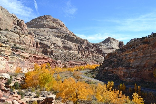 Free download Autumn Capitol Reef National Park -  free photo or picture to be edited with GIMP online image editor