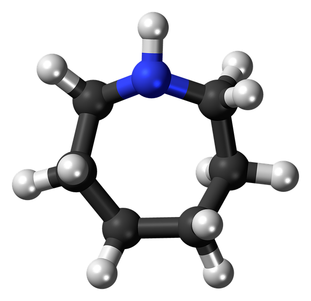 Free download Azepane Molecule Heterocycle -  free illustration to be edited with GIMP free online image editor