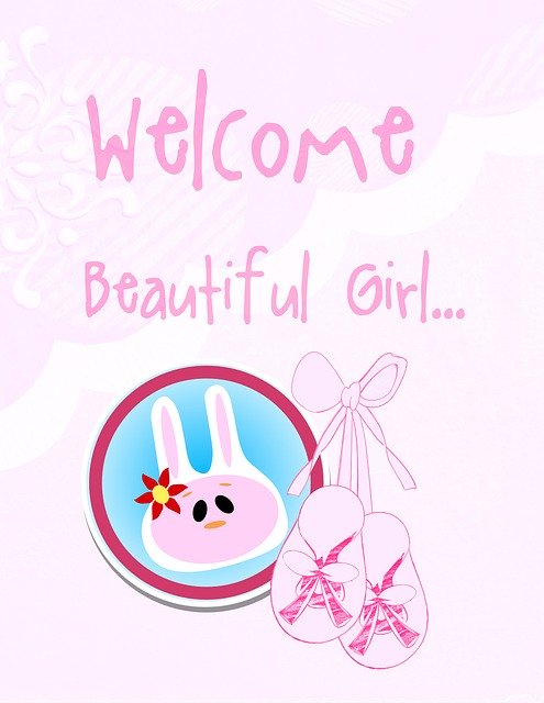 Free download Baby Girl Birth -  free illustration to be edited with GIMP free online image editor