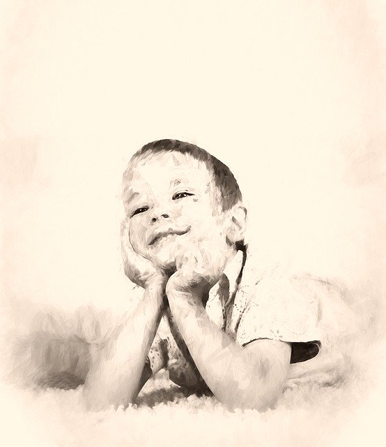 Free download Baby Paint Boy -  free illustration to be edited with GIMP free online image editor