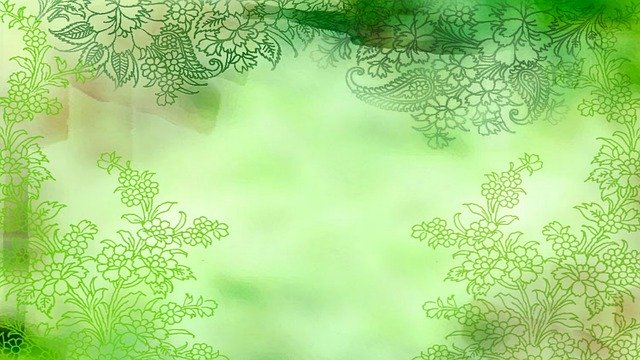 Free download Background Green Floral -  free illustration to be edited with GIMP free online image editor