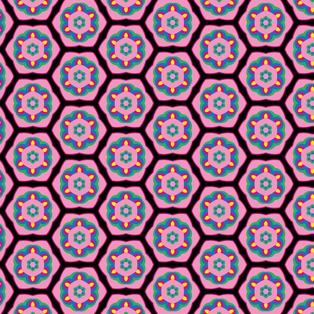 Free download Background Pattern Tile Flower -  free illustration to be edited with GIMP free online image editor