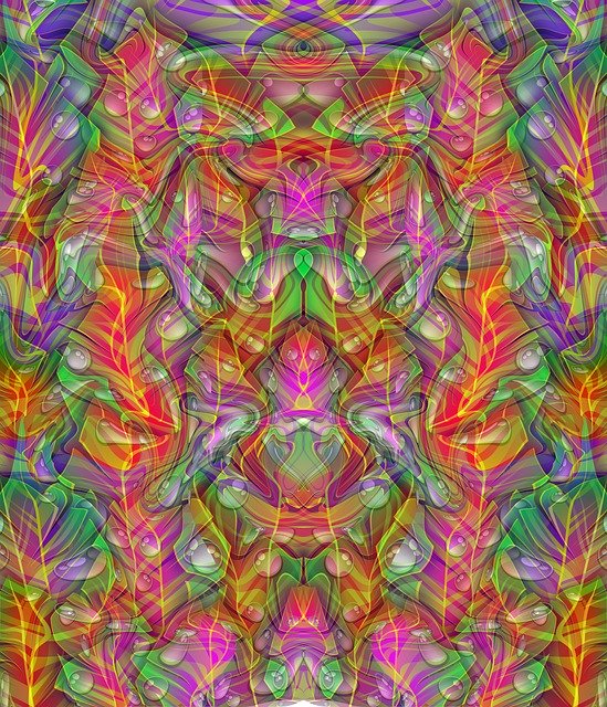 Free download Background Psychedelic Colorful -  free illustration to be edited with GIMP free online image editor