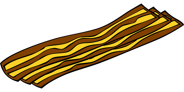 Free download Bacon Slices Breakfast - Free vector graphic on Pixabay free illustration to be edited with GIMP free online image editor