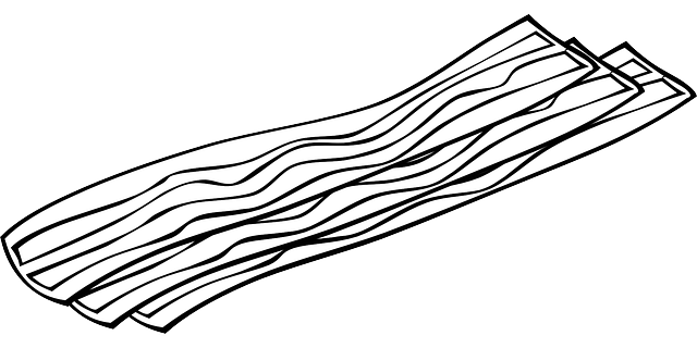 Free download Bacon Strips Meat - Free vector graphic on Pixabay free illustration to be edited with GIMP free online image editor