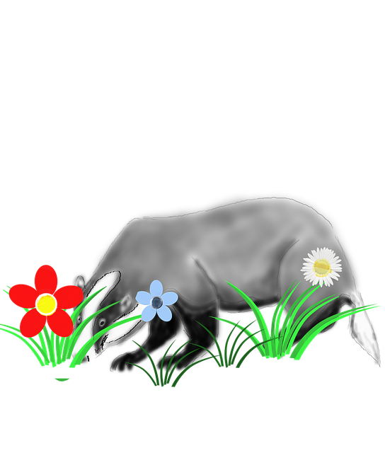 Free download Badger Animal Forest Fairy -  free illustration to be edited with GIMP free online image editor