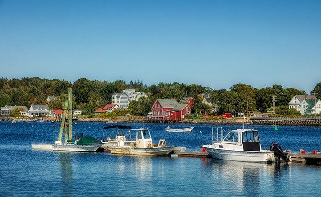 Free download Bailey Island Maine Boats -  free photo or picture to be edited with GIMP online image editor