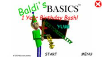 Free download Baldis Basics 1 Year Birthday Bash! free photo or picture to be edited with GIMP online image editor