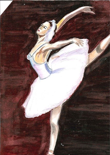 Free download Ballerina Painting -  free illustration to be edited with GIMP free online image editor