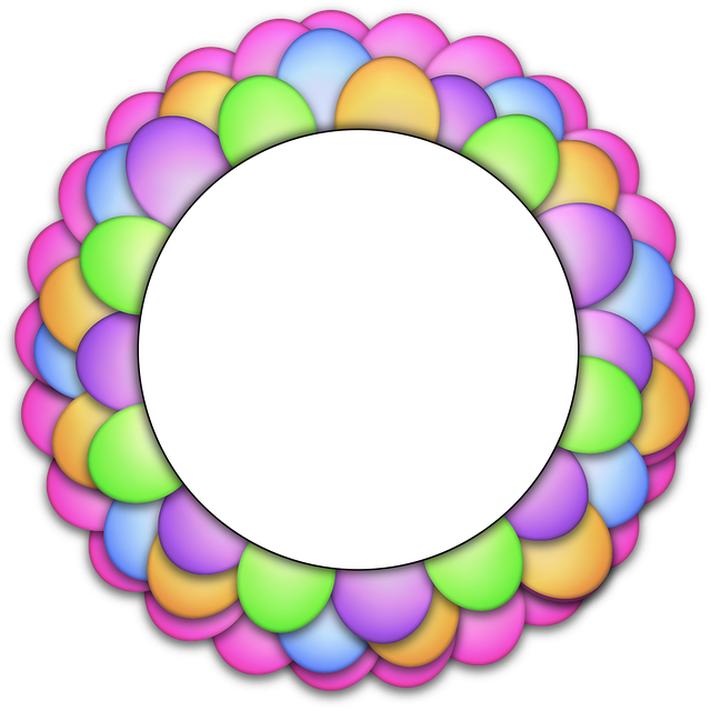 Free download Balloons Circle Frame Copy -  free illustration to be edited with GIMP free online image editor