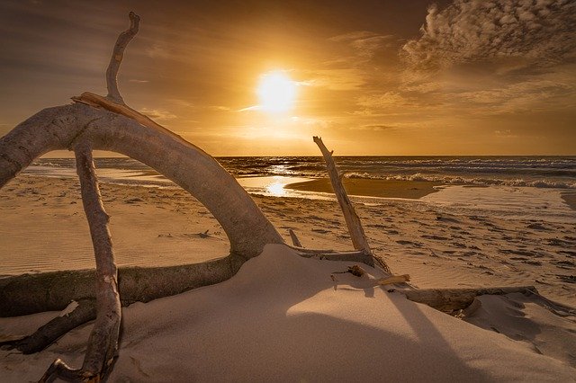 Free download Baltic Sea West Beach Sunset -  free photo or picture to be edited with GIMP online image editor