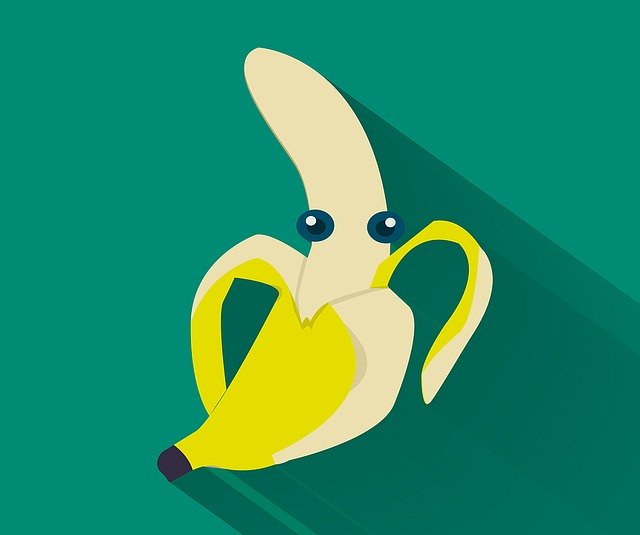 Free download Banana Green Background Fruit -  free illustration to be edited with GIMP free online image editor