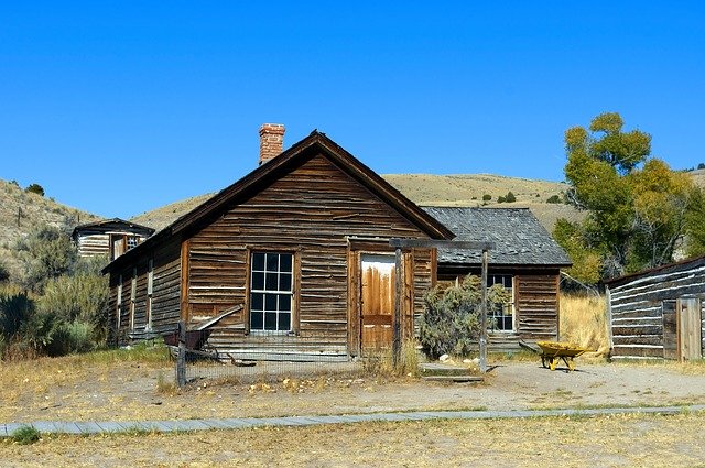 Free download Bannack Abandoned House free photo template to be edited with GIMP online image editor