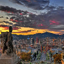 Barcelona View Theme  screen for extension Chrome web store in OffiDocs Chromium