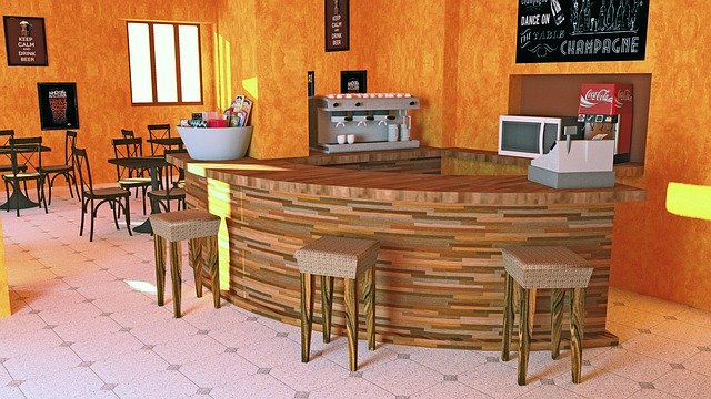 Free download Bar Enoteca Counter -  free illustration to be edited with GIMP free online image editor