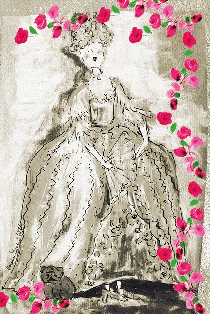 Free download Baroque Lady Historically -  free illustration to be edited with GIMP free online image editor