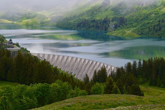 Free download barrage de roselend france dam free picture to be edited with GIMP free online image editor