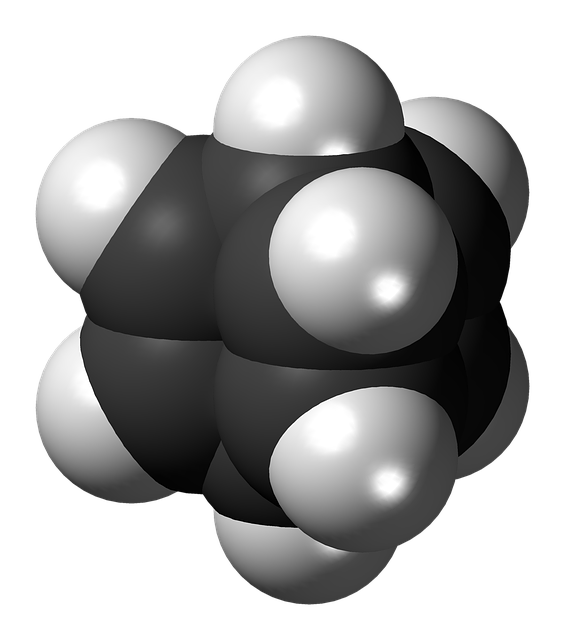 Free download Barrelene Molecule Spacefill -  free illustration to be edited with GIMP free online image editor