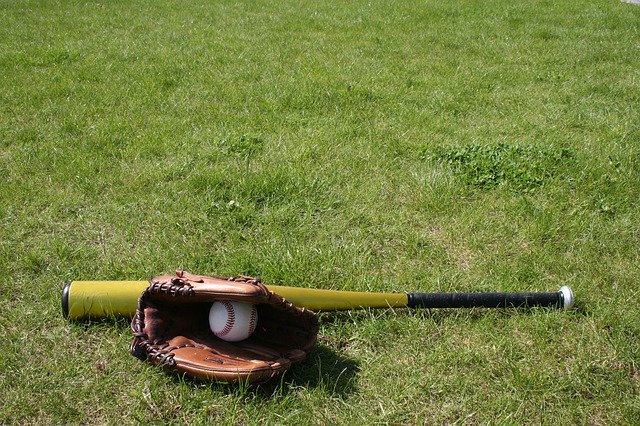 Free download Baseball Glove Bat -  free photo or picture to be edited with GIMP online image editor