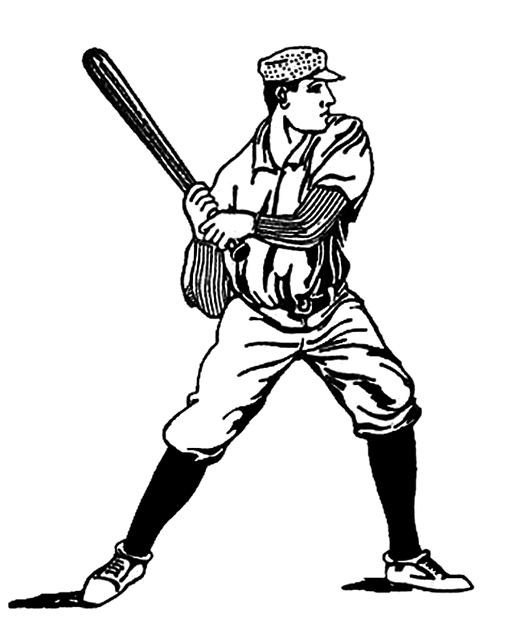 Free download Baseball Vintage Drawing -  free illustration to be edited with GIMP free online image editor