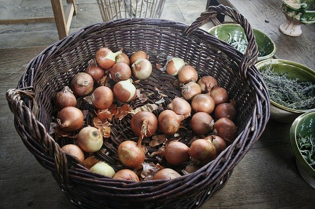 Free download Basket Onions Vegetables -  free photo or picture to be edited with GIMP online image editor