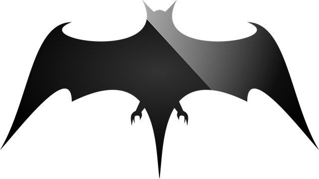 Kostenloser Download Bat Silhouette Halloween - kostenlose Illustration, die mit dem kostenlosen Online-Bildeditor GIMP bearbeitet werden kann