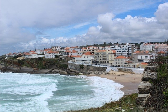 Free download Beach Portugal Blue -  free photo or picture to be edited with GIMP online image editor