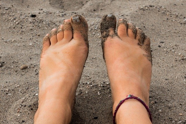 Free download Beach Sandy Feet Bare -  free photo or picture to be edited with GIMP online image editor