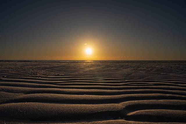 Free download beach sunrise sand ocean leisure free picture to be edited with GIMP free online image editor