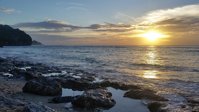 Free download Beach Sunset Bali -  free photo or picture to be edited with GIMP online image editor