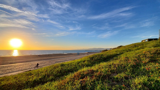 Free download beach sunset sand california free picture to be edited with GIMP free online image editor