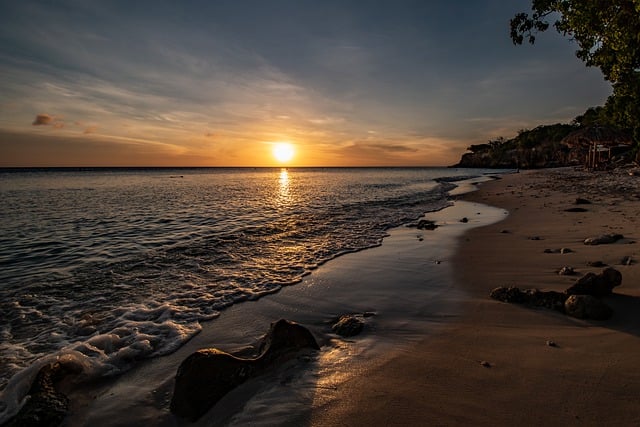 Free download beach sunset shore caribbean free picture to be edited with GIMP free online image editor