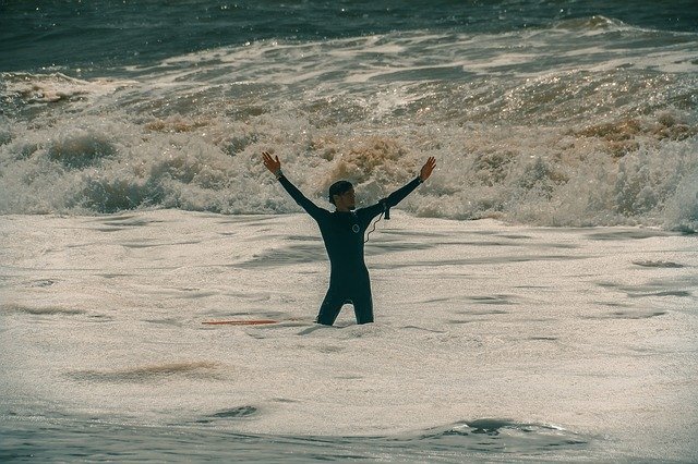 Free download Beach Surfer Surf -  free photo or picture to be edited with GIMP online image editor