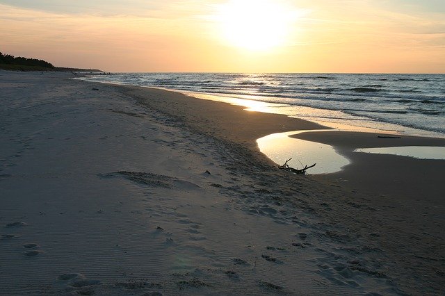 Free download Beach Twilight Landscape -  free photo or picture to be edited with GIMP online image editor