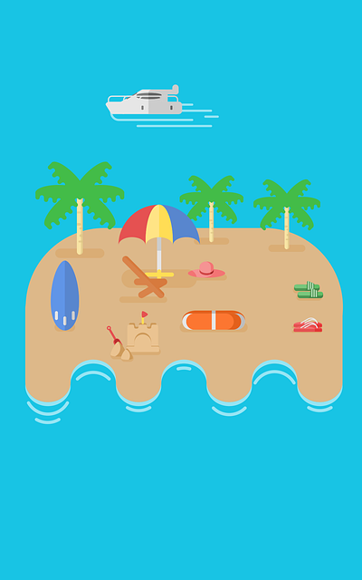 Free download Beach Vacations Sea - Free vector graphic on Pixabay free illustration to be edited with GIMP free online image editor