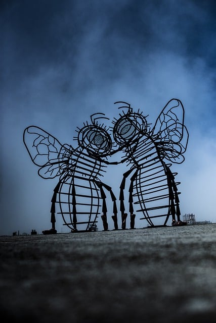 Free download bees sculpture art burning man free picture to be edited with GIMP free online image editor