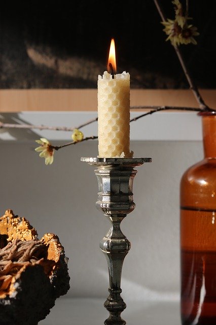 Free download Beeswax Candle Decoration -  free photo or picture to be edited with GIMP online image editor